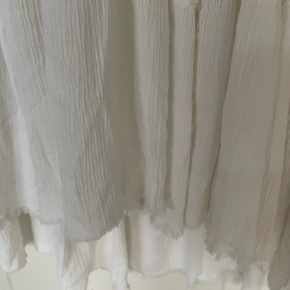 White Ruffled Boho Maxi Dress Fabulous!! - Picture 9 of 11